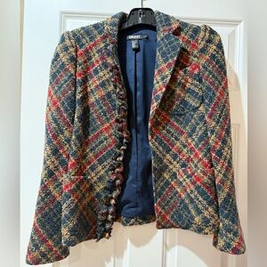 DKNY Midnight Blue Wool Blend Blazer